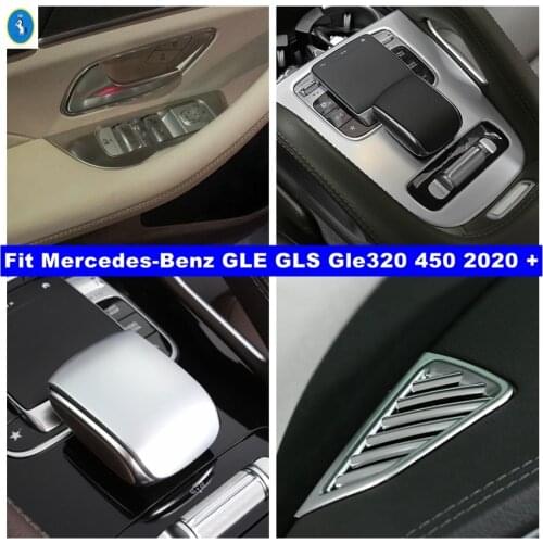 Accessories Dashboard Air AC / Gear Shift Head / Lift Button Cover Trim Fit For Mercedes-Benz GLE GLS Gle320 450 2020 2021 Matte
