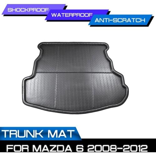 Car Floor Mat Carpet For Mazda 6 2008 2009 2010 2011 2012 Rear Trunk Anti-mud Cover