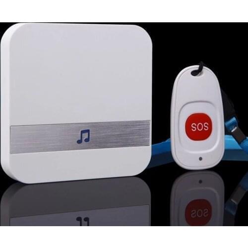 Wireless Caregiver Pager Wireless SOS Call Button 300M Nurse Call Alert Patient Help System for Home Elderly Patient