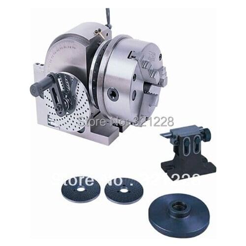 BS-1 SEMI-Uinversal Dividing Head with 3-Jaw 160mm chuck and tail-stock