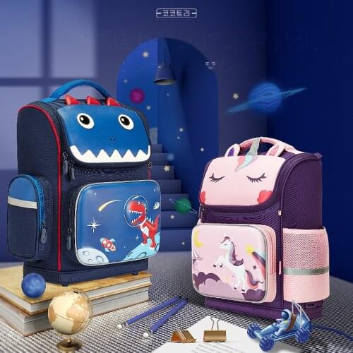 New 3D Schoolbag For Boys Girls, StudentS Backpack Of Reflective Spine-Protective For Child, Leather Multi-Pocket KidS Mochila