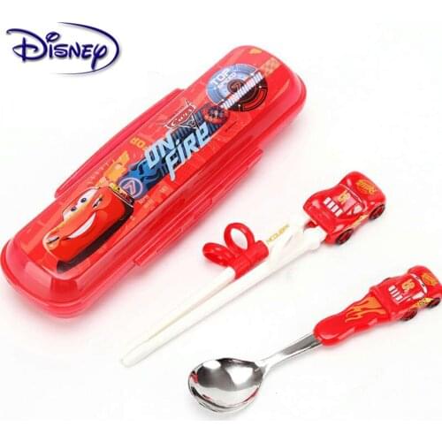 Disney tableware children learn chopsticks baby training chopsticks auxiliary chopsticks practice chopsticks spoon set spoon
