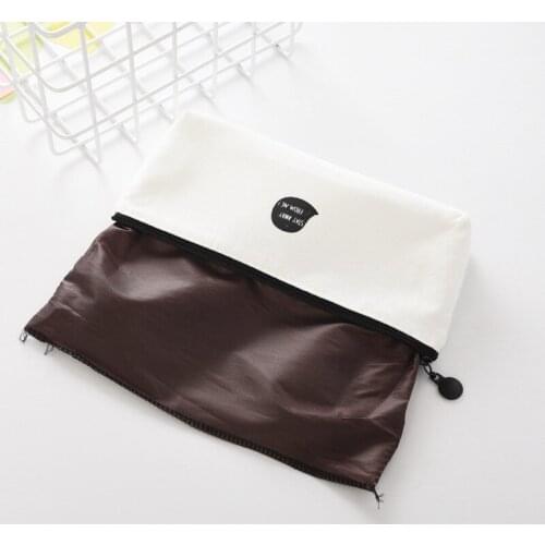 DL Korea creative small fresh cactus pen pencil pencil box canvas simple primary stationery green tree bag student