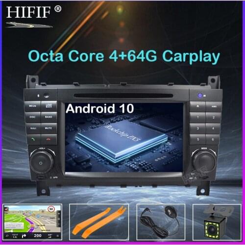 DSP 7" 2 Din Quad Core Android 10 Car DVD GPS For Mercedes/Benz C Class W203 2004-2007 C200 C230 C240 C320 C350 CLK W209 04-11