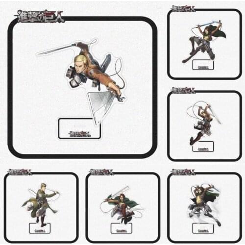 Attack On Titan 2021 Hot Anime Figure Acrylic Stand Model Toy Levi Ackerman Decoration Anime Lovers Collcet Gifts For Friend
