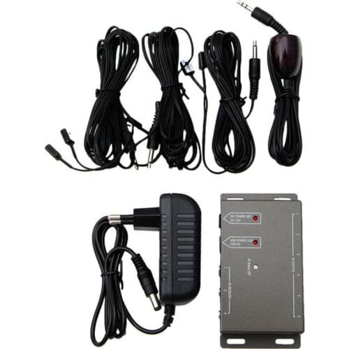 IR Infrared Remote Control Repeater Adapter Extender with Emitter Cable EU