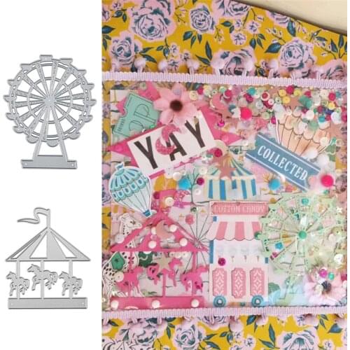 InLoveArts Cutting Dies Metal Dies Circus Die Scrapbooking Album Card Making Embossing Stencil Decor Diecuts
