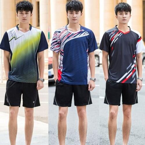 Men/Women Badminton t-shirts ,golf shirt Tennis shirts kits male ,table tennis jerseys ,Quick dry game sports shorts t-shirts