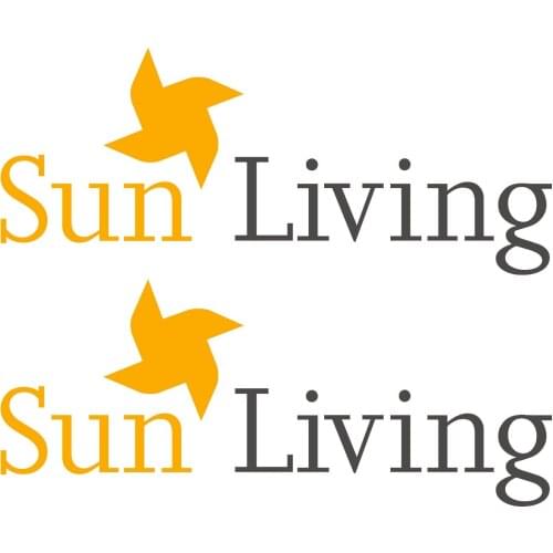 For 2 x SunLiving Old 65cm 26,8cm aufkleber sticker wohnmobil camper wohnwagen Car Styling