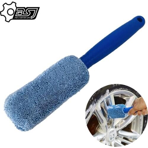 Car Wheel Brush Window Rims Tire Washing Brush Vehicle Car Wheel Rim Brush Plastic Handle Cleaning Brush Washing Tool