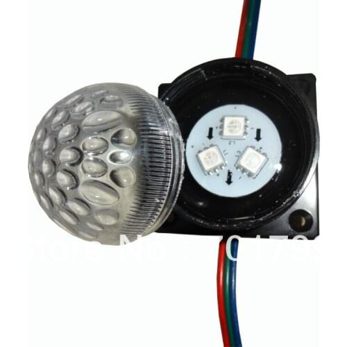 20pcs DC12 WS2811 pixel module with transparent cover;3pcs 5050 led inside;0.72W;40mm diameter