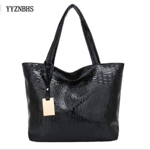 Hot Women Shoulder Bag Fashion Women Handbags Crocodile Texture Soft Leather Large Capacity Tote Bag Casual PU Leather Hand Bags