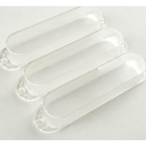 Transparent Closed Single Coil Pickup Covers For Strat Style Electric Guitar