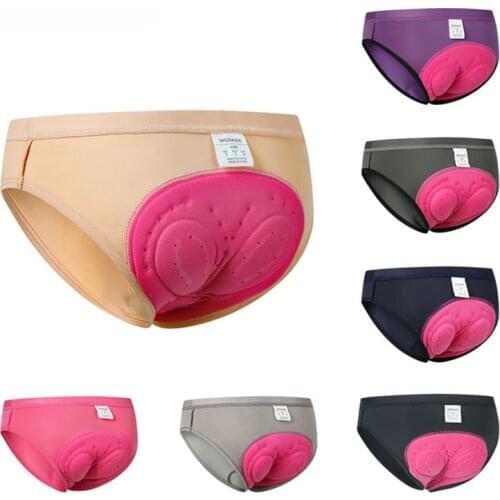 Sports 3D Underwear for Woman Moisture Wicking Breathable Built-In Silicone Cushion Ladies Cycling Underwear