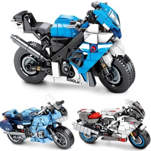 Technical motorcycle bricks Aprilia GPR150 APR150-V yama FJR1300 SUZUKI GSX-R750 model moc building block toys for boys gifts