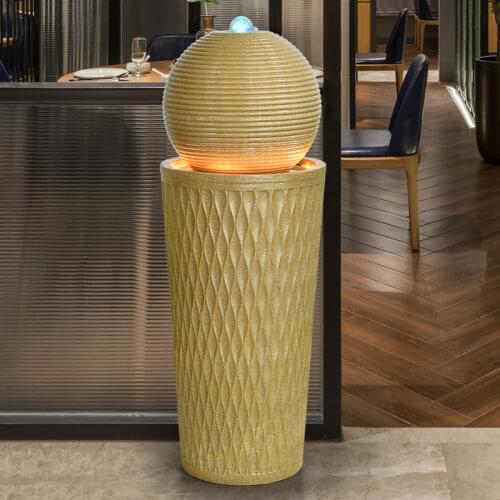 Home Garden Decoration Feng Shui Lucky Fountain Decoration Living Room Indoor Floor Opening Gift Circulation Humidifier Gifts