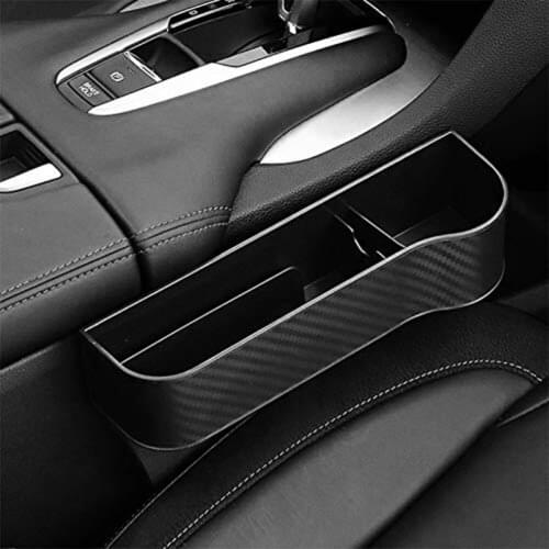 Seat Slit Storage Boxes Gap Organizer Outdoor Personal Carbon Fiber Look Car Seat Car Ornaments for Phone Wallet