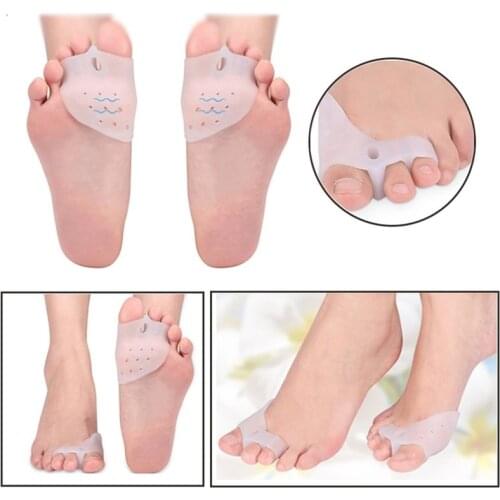 2PCS/1Pair Gel Bunion Corrector Bone Big Toe Protector Hallux Valgus Straightener Toe Spreader Pedicure Corrector Foot Care Tool