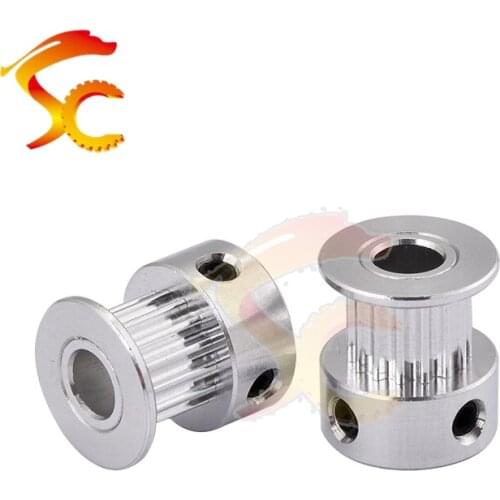 20pcs/lot Alumium GT2 Timing Pulley GT2 15 teeth Bore 5mm for width 6mm belt 3D printer 2GT 15teeth Free shipping
