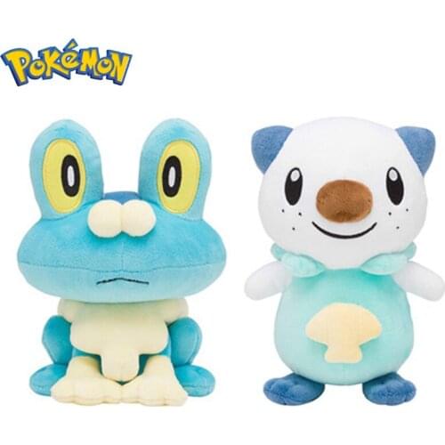 20Cm Pokemone Kawaii Plush Doll Oshawott Froakie 20Th Anniversary Original Animal Soft Stuffed Toys Puppet Toys for Child