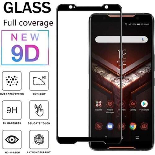3D 9H Full Glue Cover Black Tempered Glass For Asus Zenfone Rog 2 Phone ZS600KL ZS660KL Screen Protector Protection Film Glass