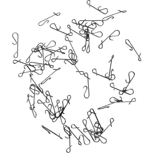 50x Stainless Fishing Line Wire Fishing Connector Barrel Swivel Snap Pin