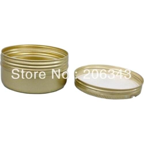 80G gold aluminum cream jar,cosmetic container,eyeshadow container,power container,mask jar,Cosmetic Jar,Cosmetic Packaging