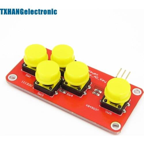 Analog Button AD Keyboard Electronic Blocks Simulate Five Key Module diy electronics