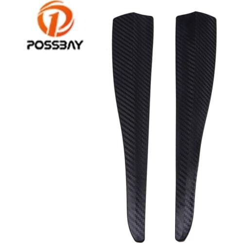 POSSBAY Black Car Sticker Car Door Edge Guard Strip Rubber Strip Front Rear Bumper Protector Pad Anti-Scratch Trims Accessories