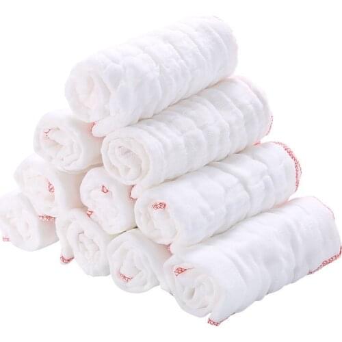 Household Cleaning Utensils 30 * 30cm 5 Pieces of 12 Silk Thick Cotton Gauze Oil-absorbing Dishwashing Cloth and Scouring Pad