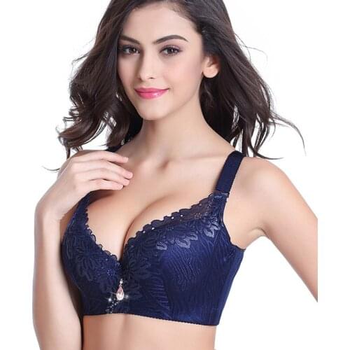 Summer Thin Full Cup Plus Size Bra 50 48 46 44 42 40 38 D E Large Cup Bra Big Size Sexy Lace Underwire Push Up Bra Underwear