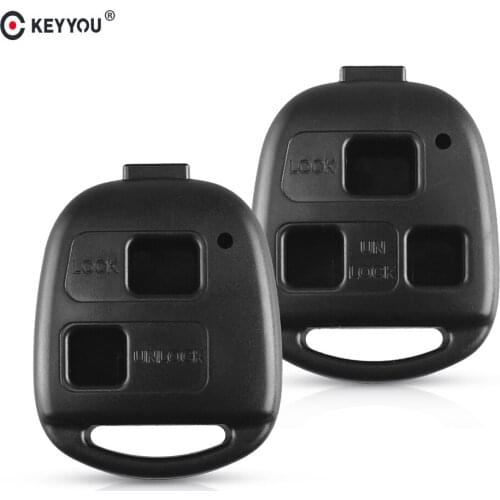 KEYYOU 50pcs Remote Car Key Shell Case For Lexus RX300 ES300 LS400 GX460 For Toyota Corolla Land Cruiser YARIS CAMRY RAV4