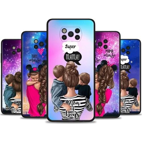 Case For Xiaomi 11X Pro 9 SE 8 Lite 11 Ultra 11i 10T 9T 9 Pro Lite Cover for MI Note 10 Pro CC9E Shell Super Mom Baby Girl Boy