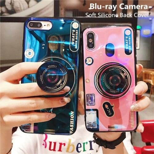 Zeallion For iPhone 6 7 8 Plus X XR XS 11 12 Mini Pro Max 3D Blu-ray Camera Pattern Phone Cases Soft Silicone TPU Back Cover