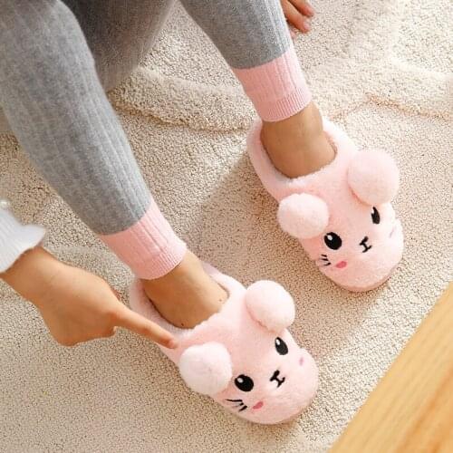 Kids Cotton Slippers Candy Color Cartoon Cute Bag With Winter ChildrenSlippers Girls Male Baby Cute Children Home Cotton Shoes
