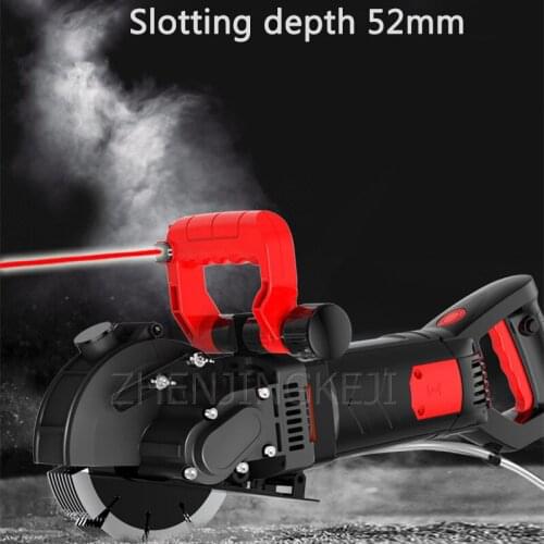 Slotting Machine Once Forming Wall Infrared Dust-free Hydropower Wall Cut Machine Improvement Industry Concrete Slotting Tools