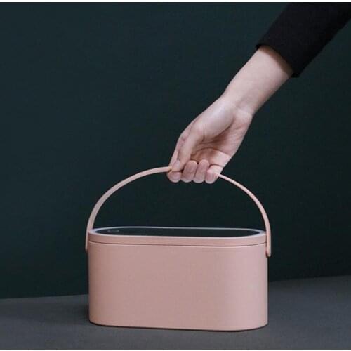 Travel Makeup Case with LED Lighted Mirror Cover Cosmetic Travel Carrying Cases