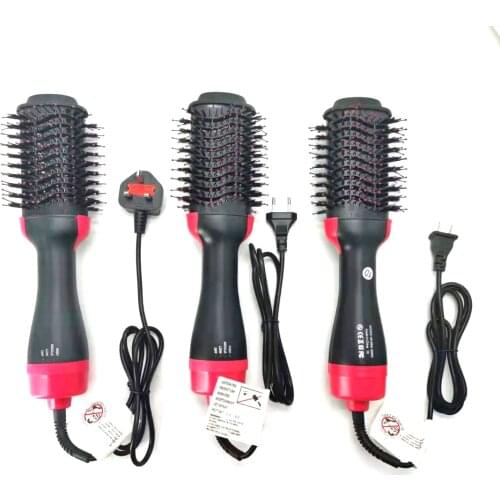 One Step Hair Dryer Volumizer Salon Hot Air Paddle Electric Comb Styling Brush Negative Ion Generator Hair Straightener Curler