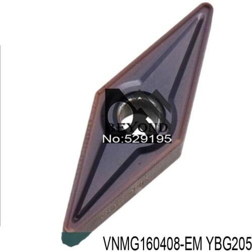Original VNMG160408-EM YBG205 Milling Insert VNMG 160408 Carbide Inserts Lathe Cutter CNC Tools Turning Tool