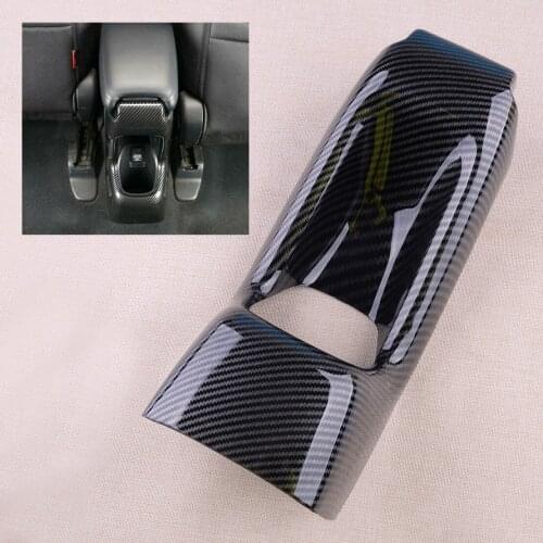 ABS Carbon Fiber Style Rear Seat Armrest Box Anti Kick Cover Trim Fit For Honda HR-V HRV Vezel 2019 2018 2017 2016