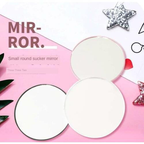 Portable 10 Times Magnifying Glass with 7.5CM Suction Cup Magnifying Glass Small Round Mirror Portable Mini Makeup Mirror
