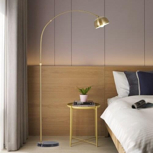 Simple modern eye protection led floor lamp creative living room study bedroom mahjong fishing tables lamp floor lamp gold lamps