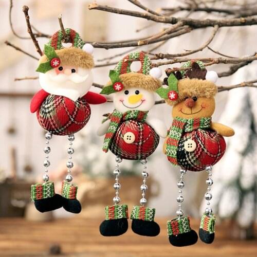 Christmas Ornaments Gift Santa Claus Snowman Tree Toy Doll Hang Decorations Christmas Decorations For Home new year 2020 gifts