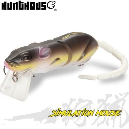 Artificial Fishing Lure Plastic Mouse Lure Swimbait Rat Fishing Bait for pike bass With Hook Fishing Tackle minnow crankbaits