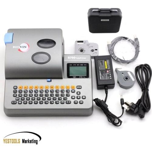 Connection Tube Printer S-700E PVC Tube Cable ID Printer Wire Marker, Heat shrinkable tube printer