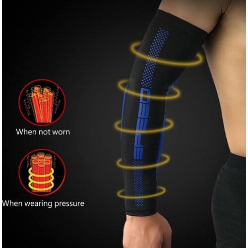 1 Pair UV Sports Arm Compression Sleeve Unisex Outdoor Summer Sports Protection Volleyball Sunscreen Bands