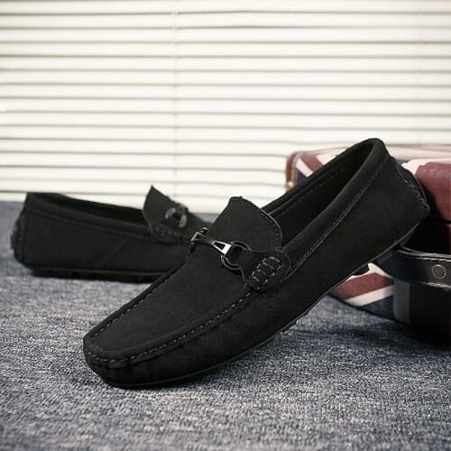 Shoes Men Loafers Suede Designer Fashion Sneakers Flats Slip on Breathable Mens Moccasin Italian Shoes Elegantes Driving Shoes