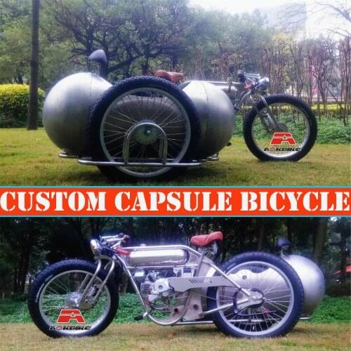 Extremely Luxurious Motor Bike With Custom Made Space Capsule Handmade Craft Bike Genius Expert DIY Collectral Art Collection