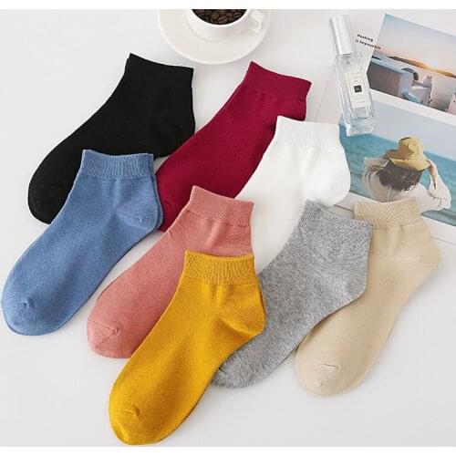 Candy kawaii cute socks korean style women ankle cotton woman kobieta skarpety skarpetki damskie femme chaussettes meia sock