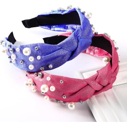 Haimeikang Knotted Women Hair Hoop Hairbands Wide Solid Color Headbands Bezel Headwear Hair Bands Fashion Hair Accessories